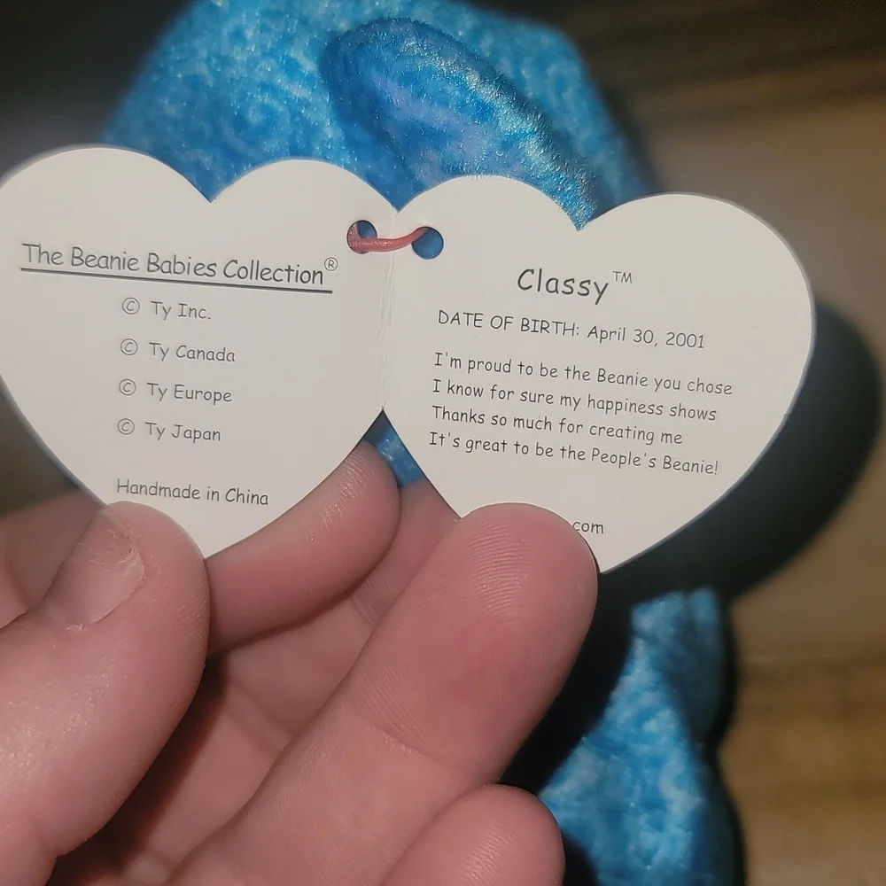 Ty Beanie Baby Classy Bear - Picture 5 of 5
